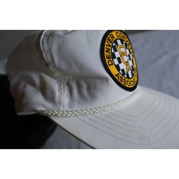 Denver Corvette Association DCA Patch Black Hat +Bonus White Hat (bad condition) - Picture 13 of 16